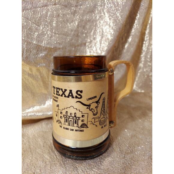 Unbranded Other - Vintage Beer Stein Mug Ceramic Tankard Texas Souvenir Longhorn Rodeo